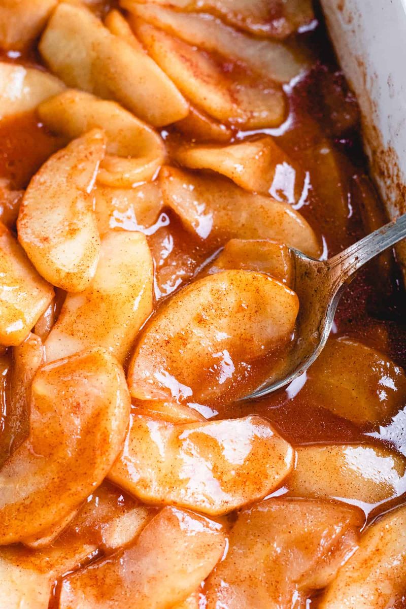 Baked Cinnamon Apples With Maple Drizzle