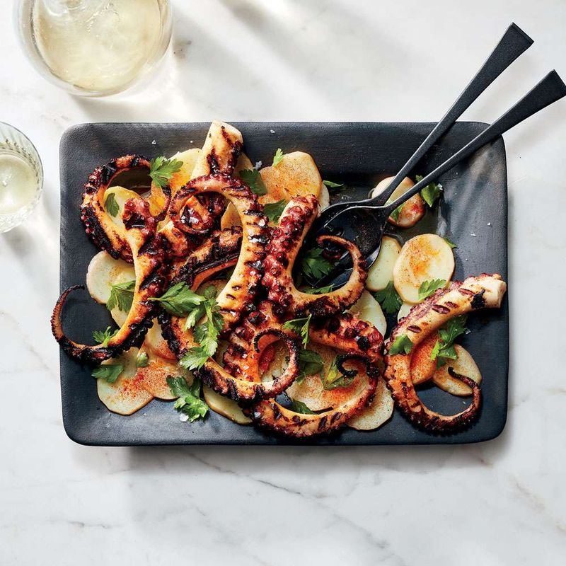 Chargrilled Octopus With Smoked Paprika Oil