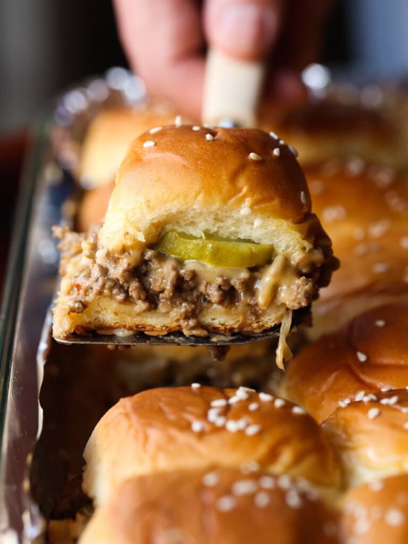 Mini Sliders With Pickles And Secret Sauce