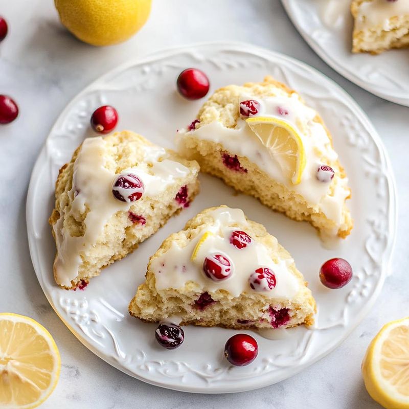 Lemon Cranberry Scones