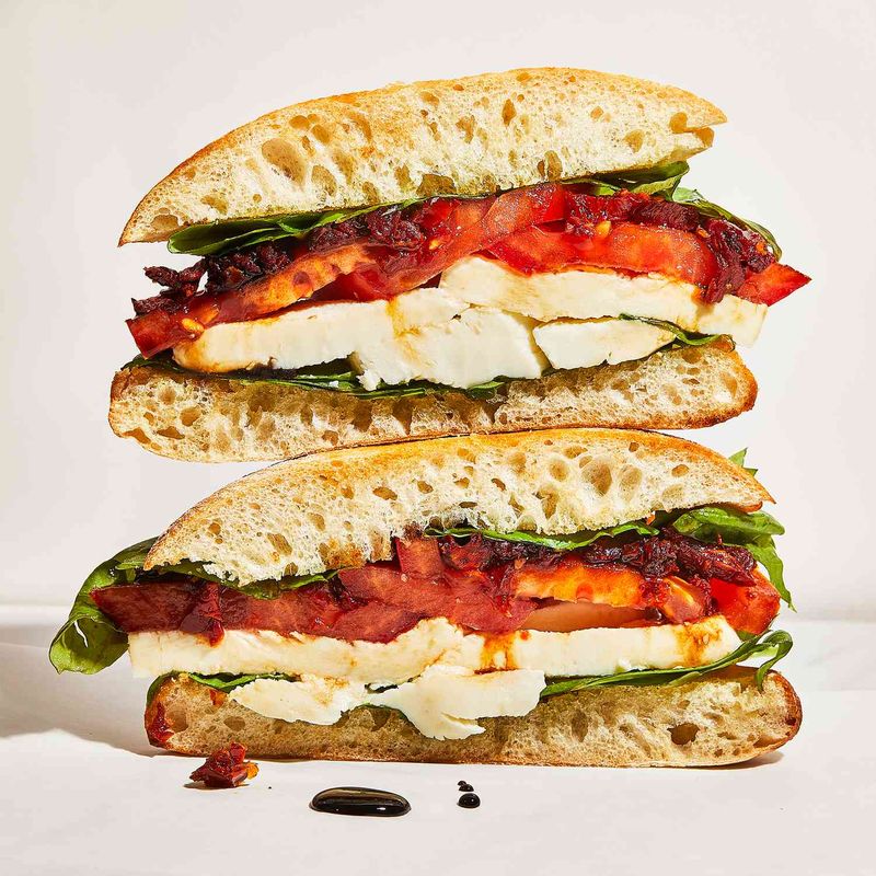 Tomato And Mozzarella Breakfast Sandwich