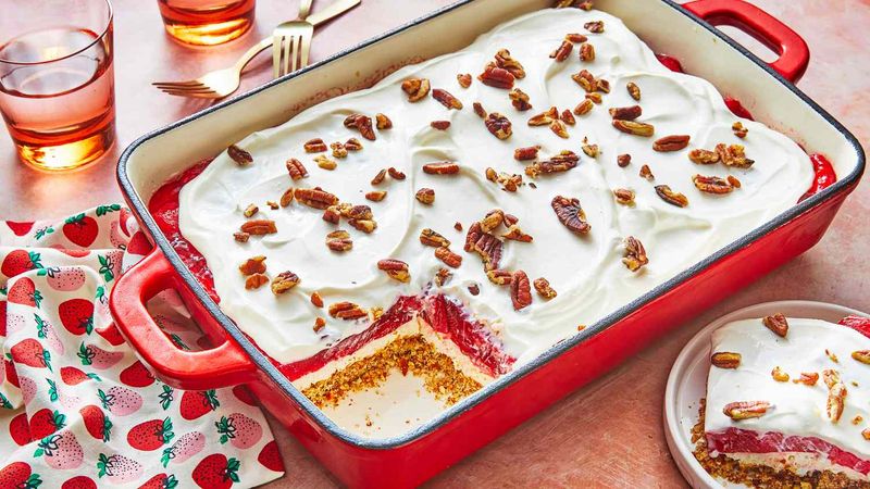 Strawberry Pretzel Squares