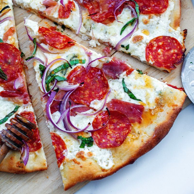Pepperoni And Hot Honey Drizzle