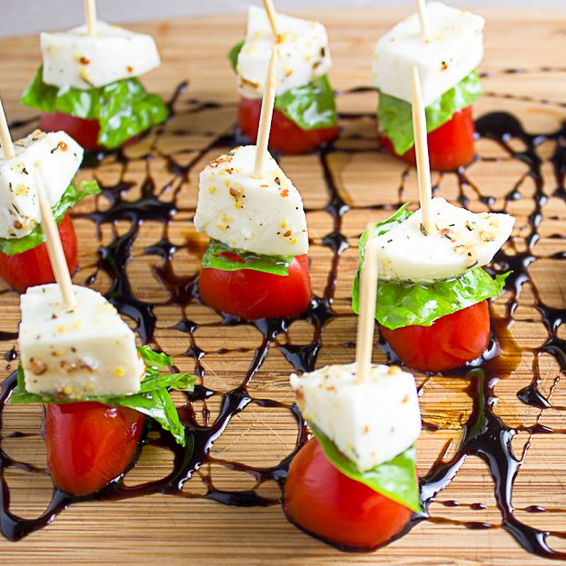 Mini Caprese Skewers