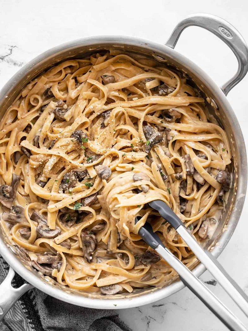 Creamy Mushroom Fettuccine