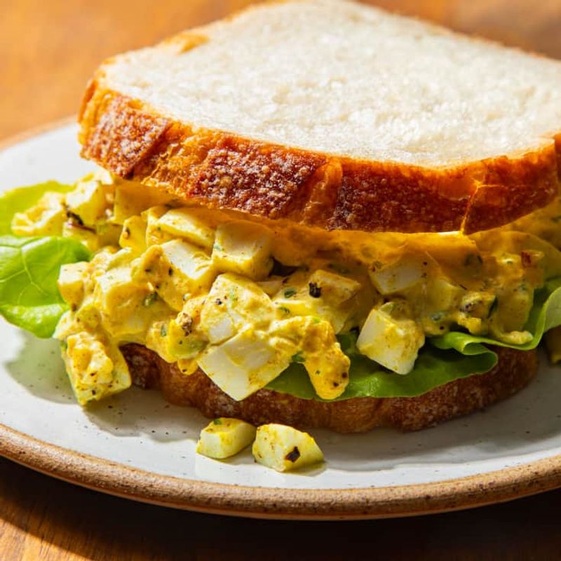 Curried Egg Salad Sandwiches