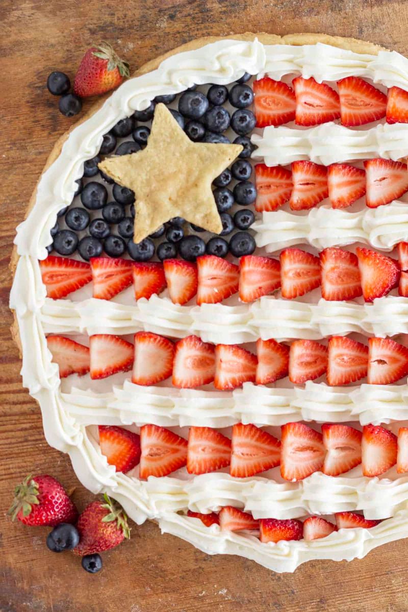 American Flag Fruit Pizza