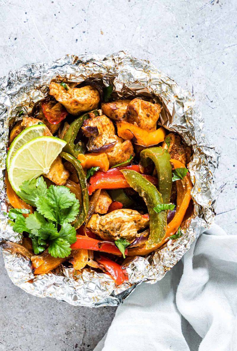 Chicken Fajita Foil Packs