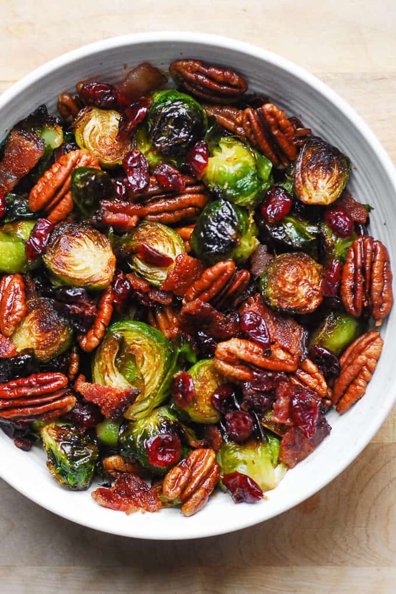 Cranberry Pecan Holiday Sprouts