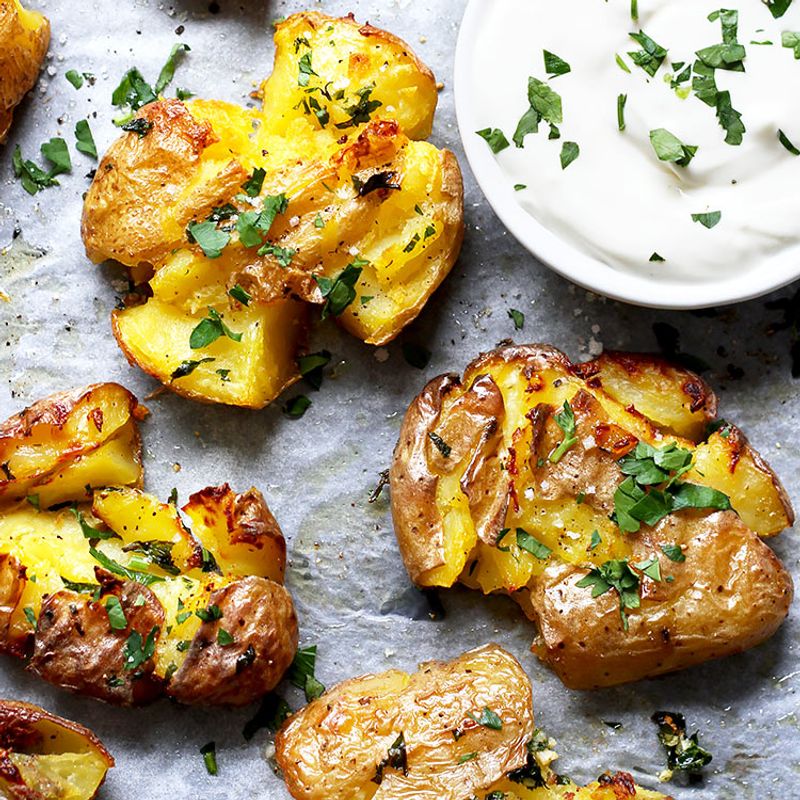 Crispy Smashed Potatoes