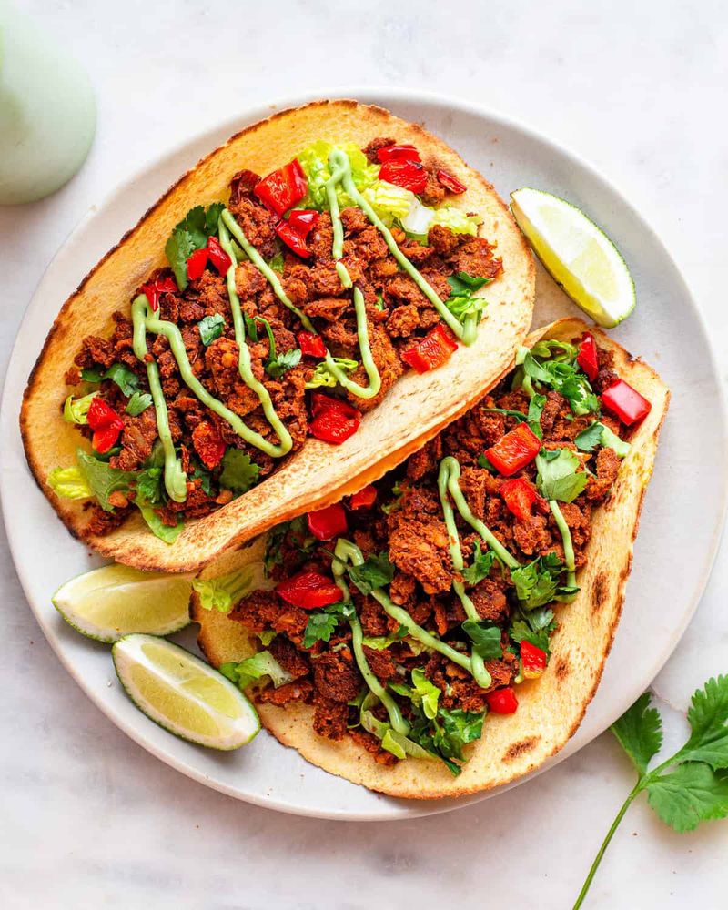 Mushroom And Walnut Chorizo Tacos