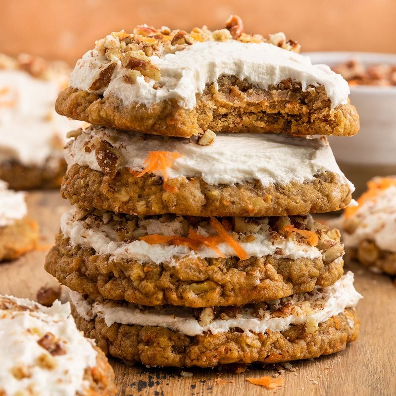 Carrot Cake Oatmeal Cookies