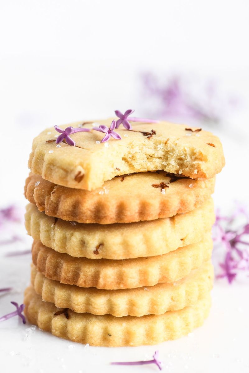 Lilac Sugar Shortbread