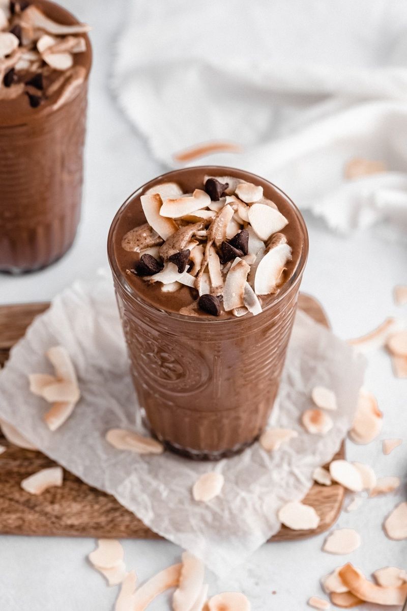 Chocolate Coconut Protein Smoothie