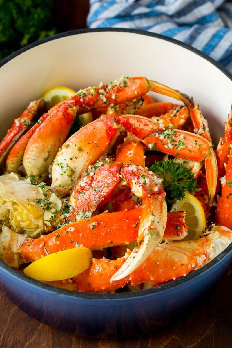 Garlic Roasted Crab Legs