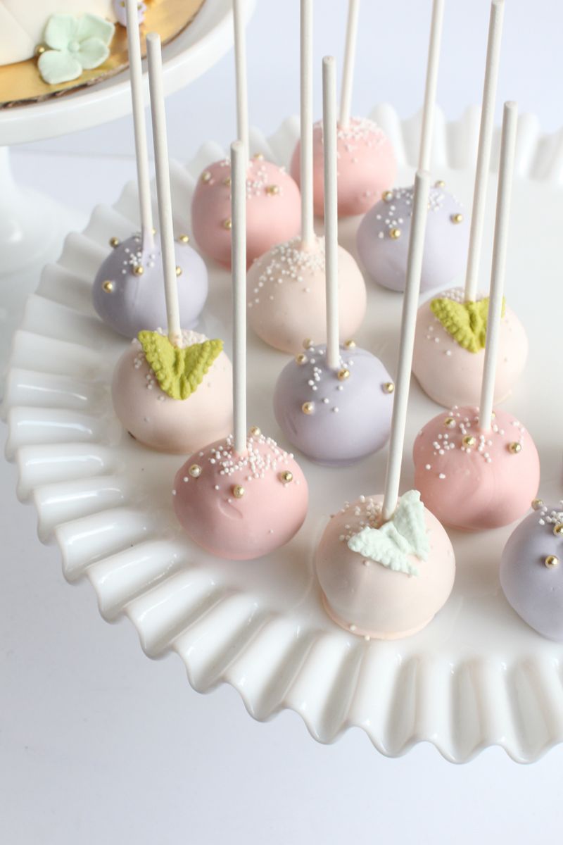 Pastel Ombre Pops With Pearls