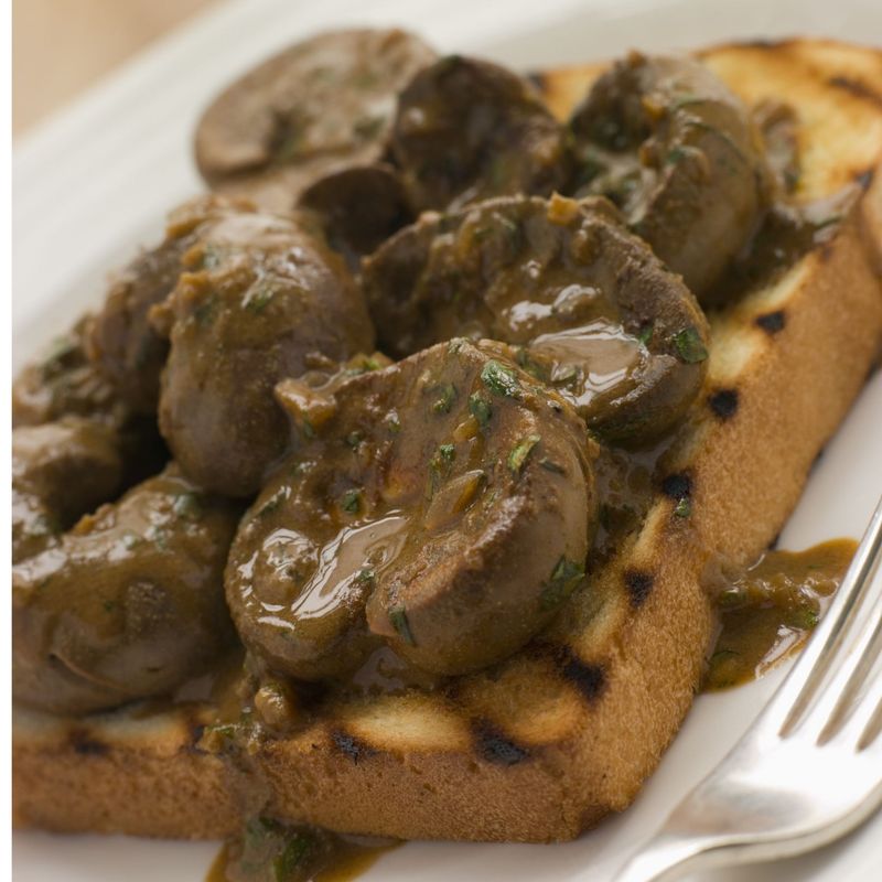 Grilled Kidneys On Toast