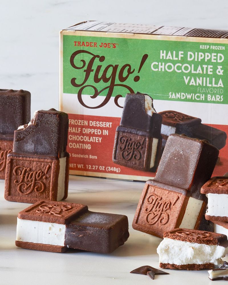 Figo! Half Dipped Chocolate & Vanilla Sandwich Bars