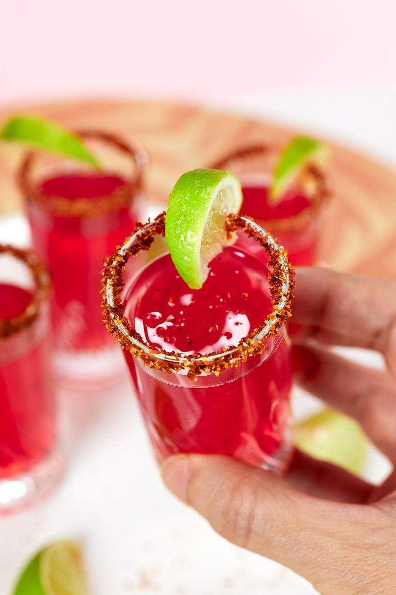 Spicy Bloody Mary Jello Shots