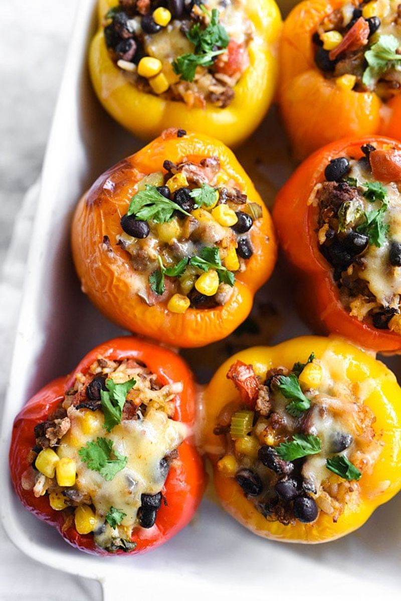 Corn-Stuffed Bell Peppers