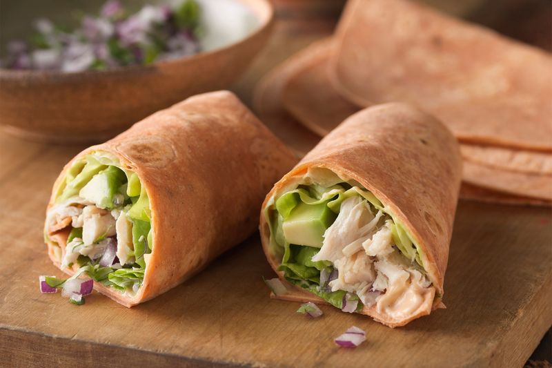 Leftover Rotisserie Chicken Wraps