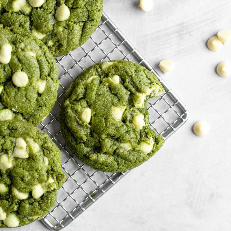 Matcha White Chocolate Cookies