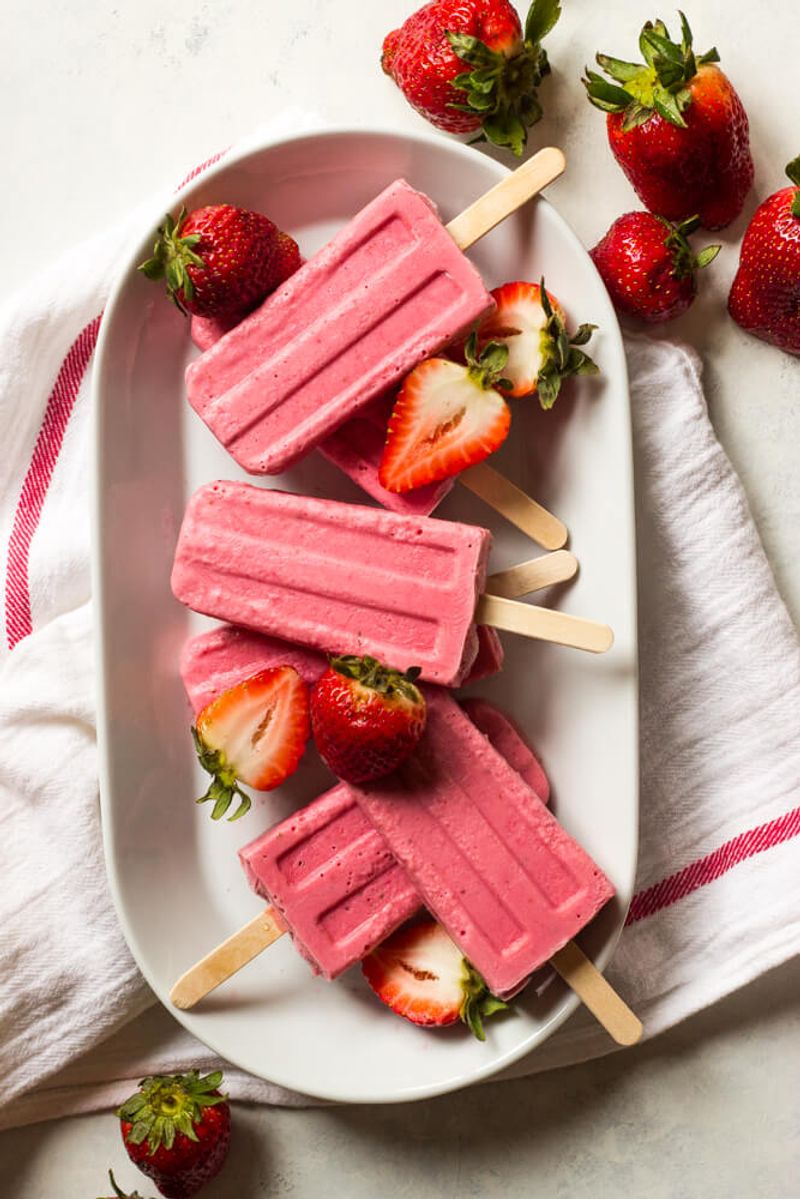 Kid-Tamer: Strawberry Yogurt Popsicles