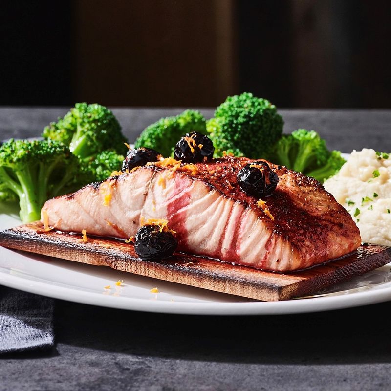 Cedar-Planked Salmon With Maple Glaze