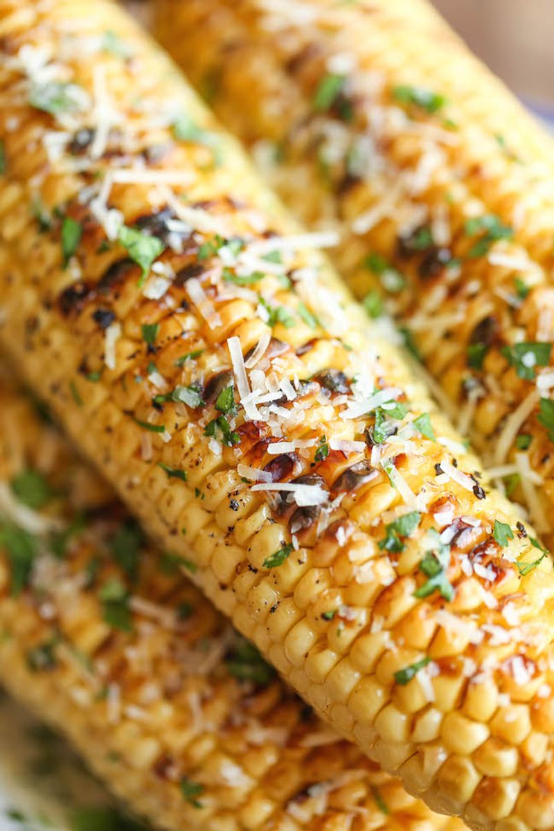 Roasted Corn With Parmesan Crust