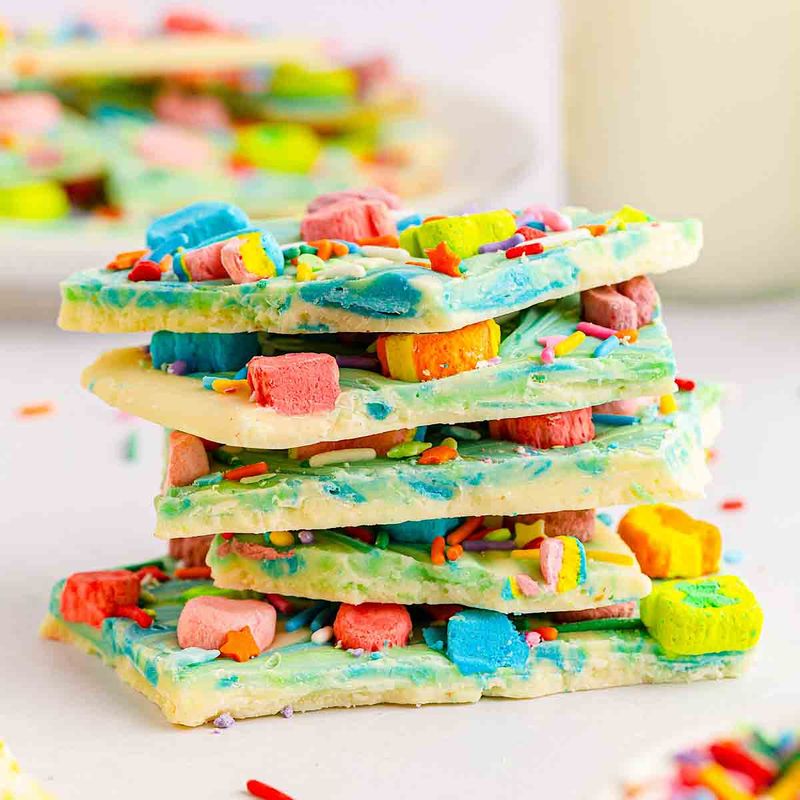 Lucky Charms White Chocolate Bark