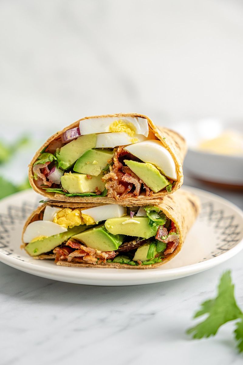 Egg And Avocado Breakfast Wrap