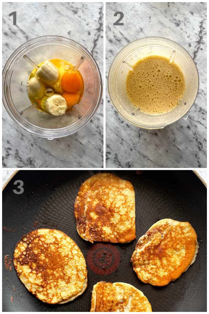 3-Ingredient Banana Pancakes