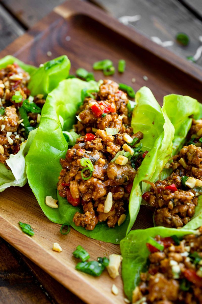 Thai Turkey Lettuce Wraps