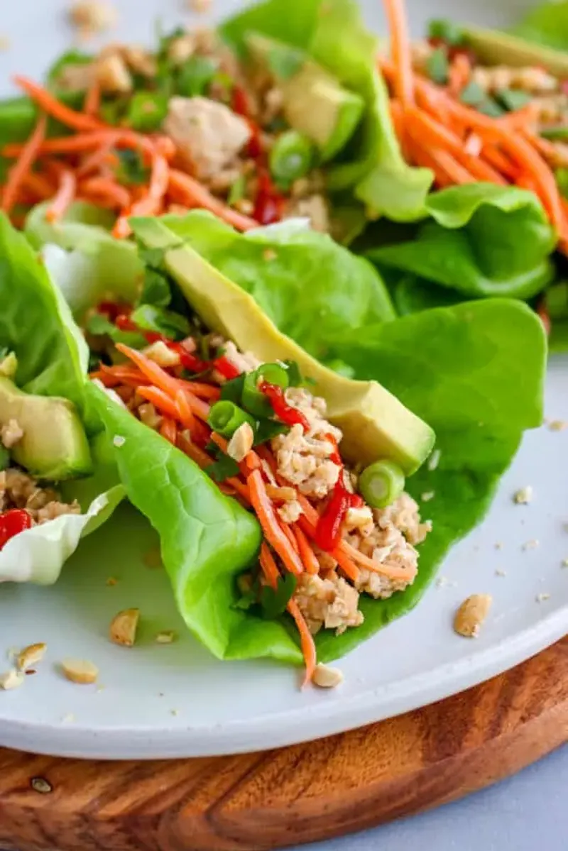 Thai Turkey Lettuce Wraps