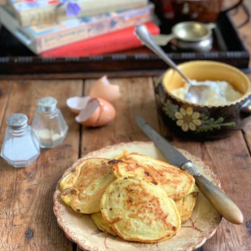 Griddlecakes With Salt Pork