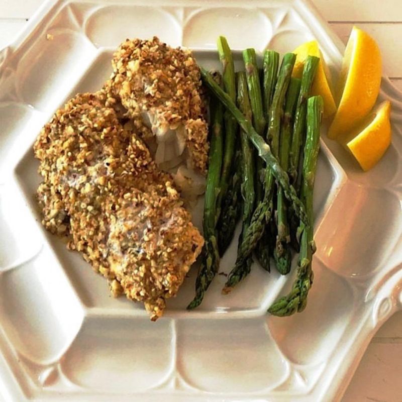 Crunchy Almond-Crusted Baked Fish