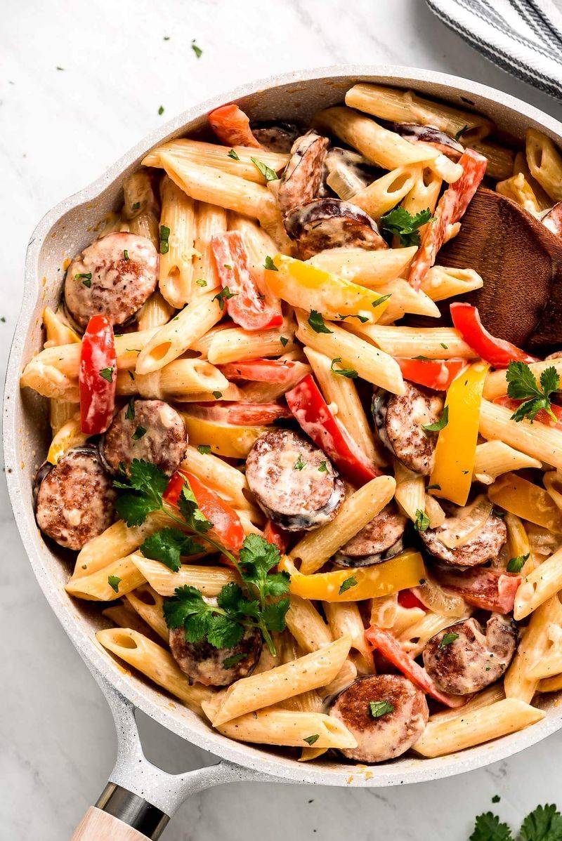 Spicy Cajun Sausage Penne