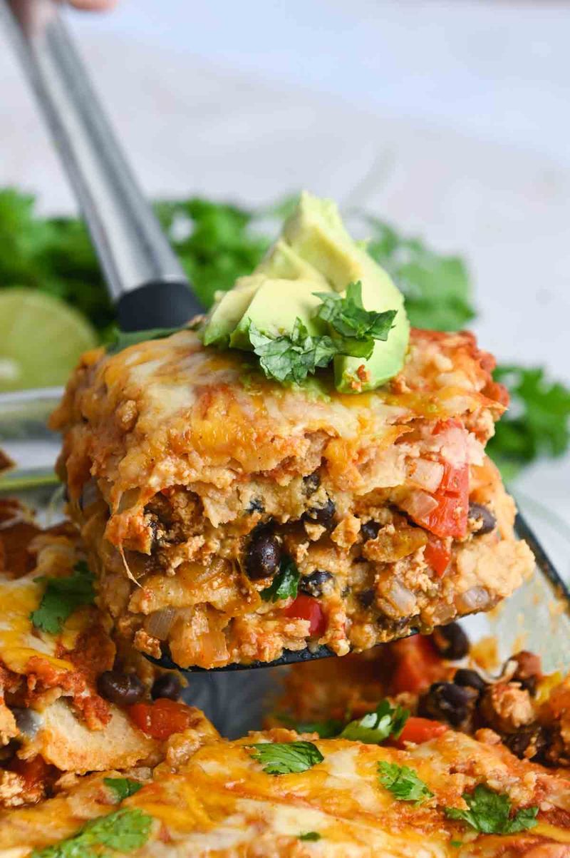 Black Bean Enchilada Casserole