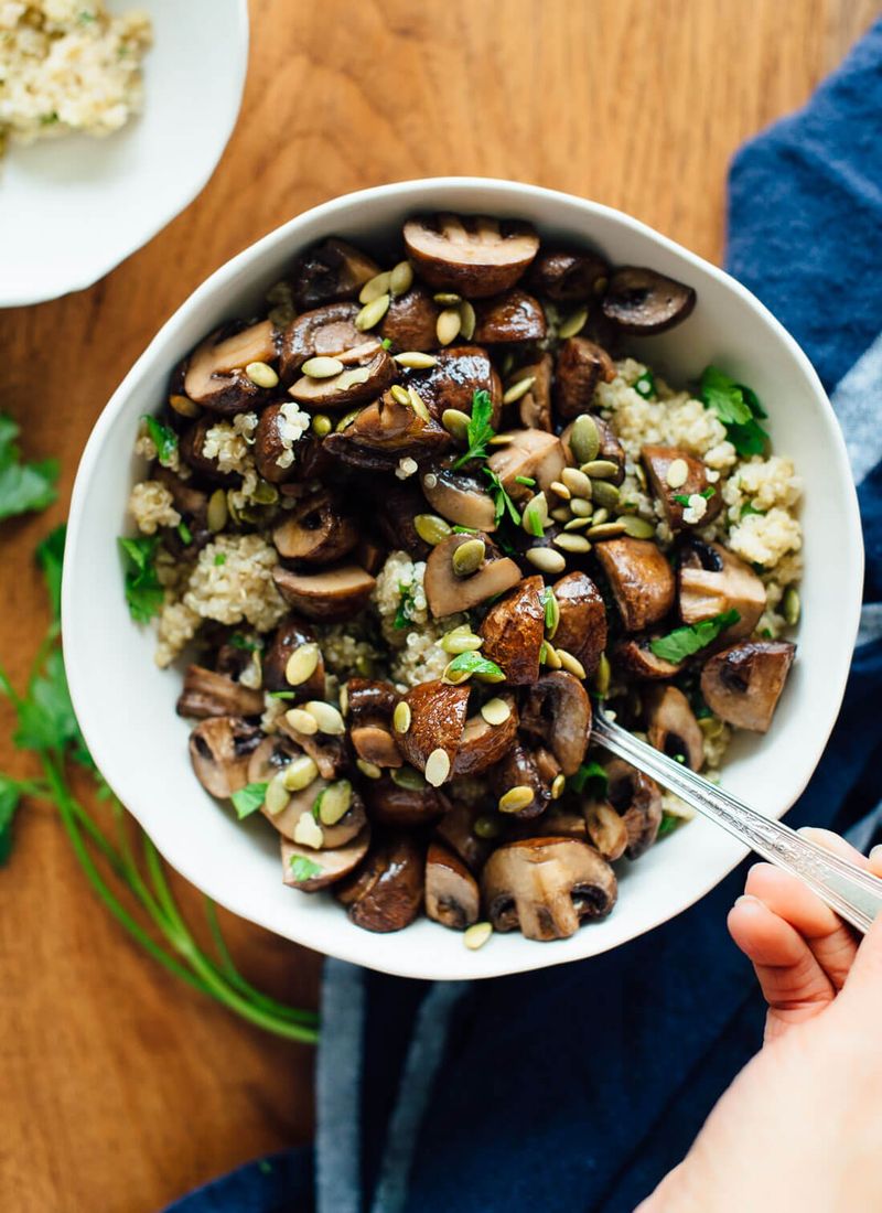 Mushroom Quinoa Bowl