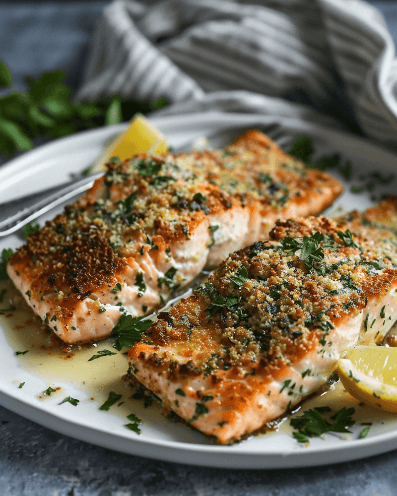 Parmesan And Herb-Crusted Salmon