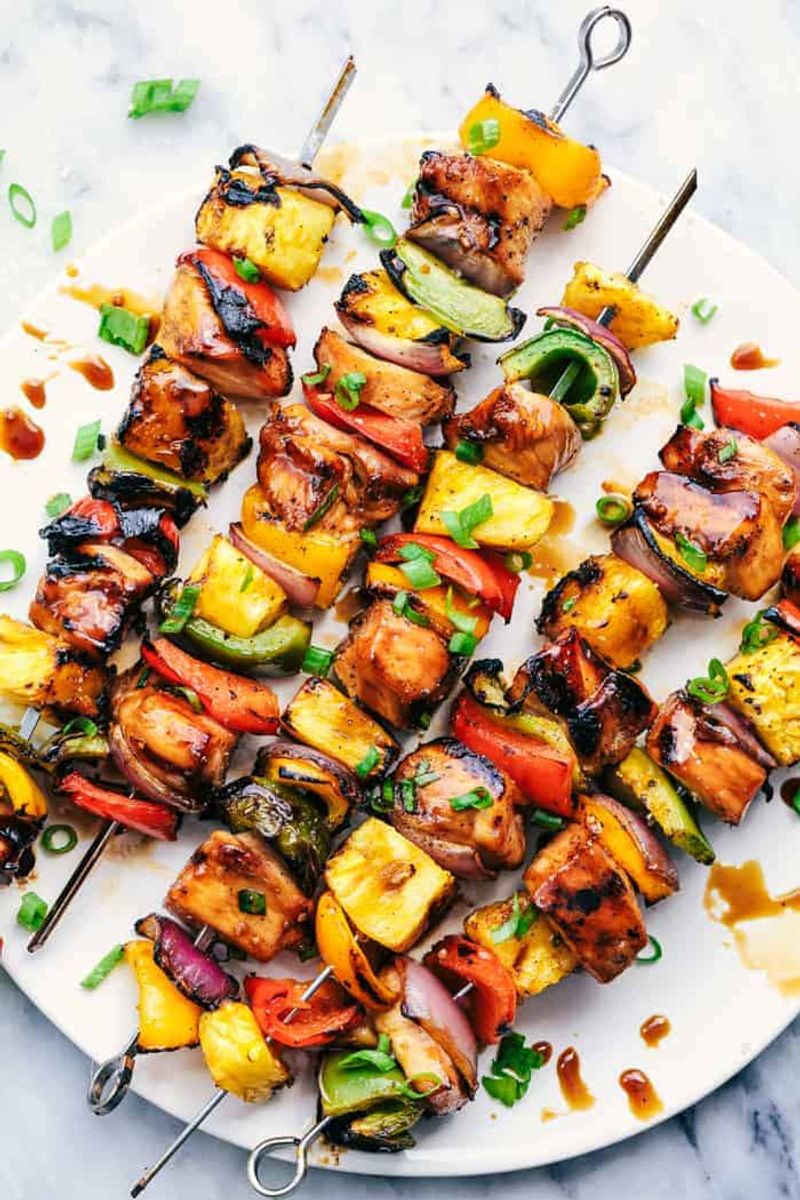Pineapple Teriyaki Chicken Skewers