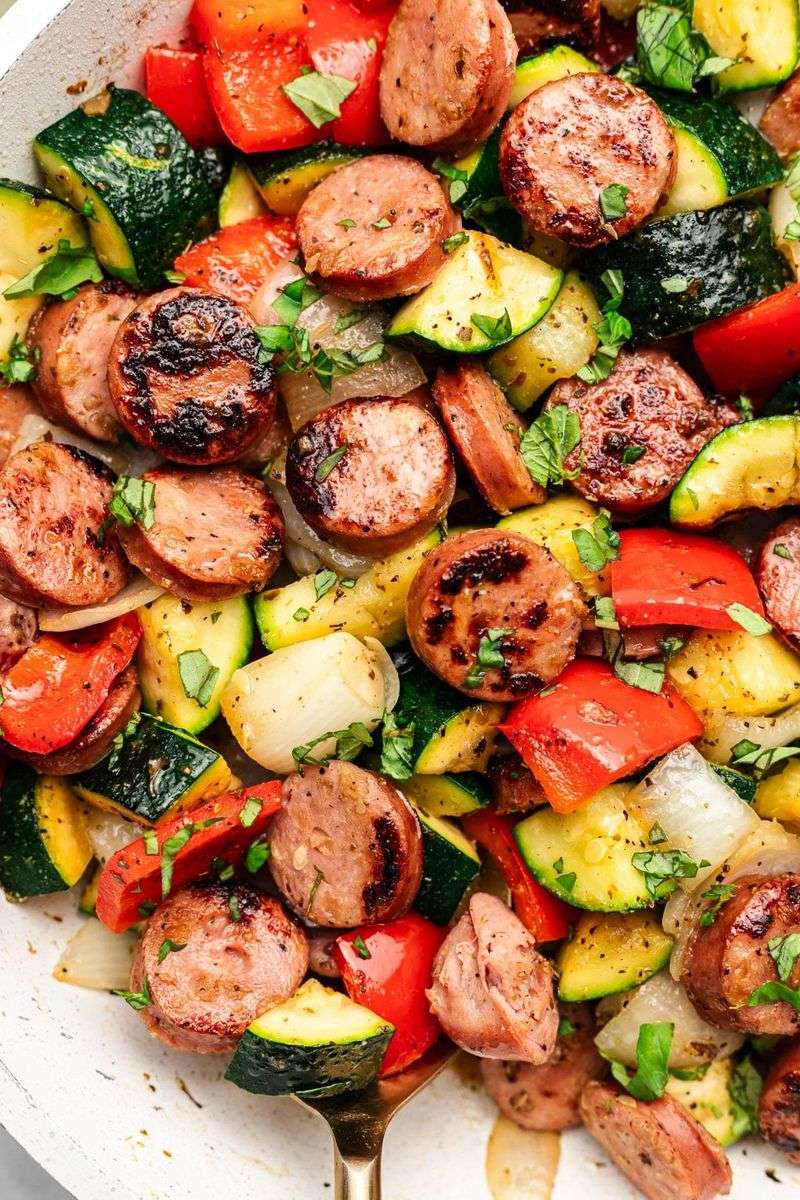 Sausage And Veggie Skillet