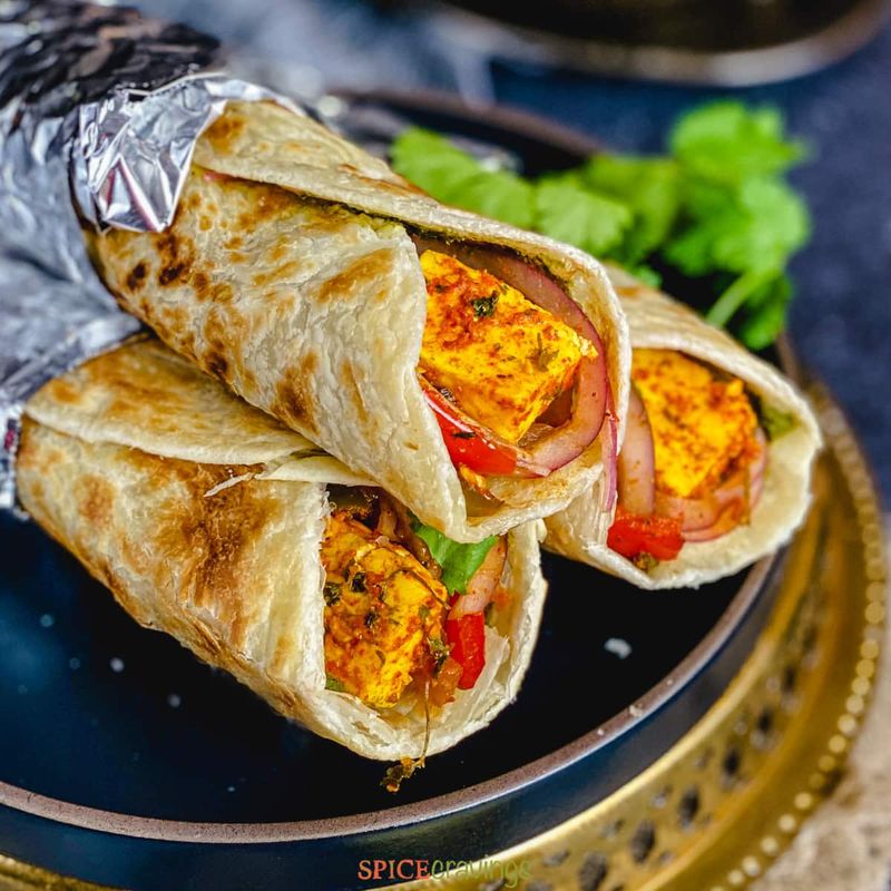 Indian Paneer Kathi Rolls