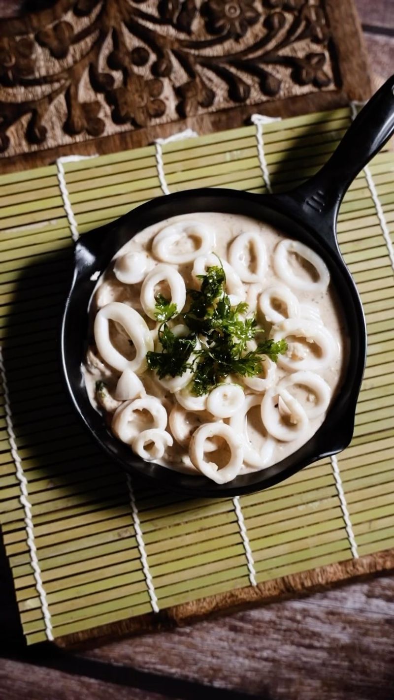 Garlic Butter Calamari Skillet