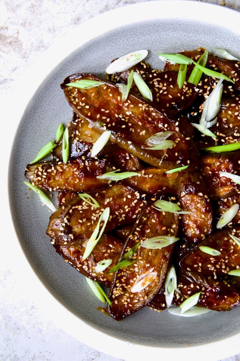 Gochujang Glazed Eggplant