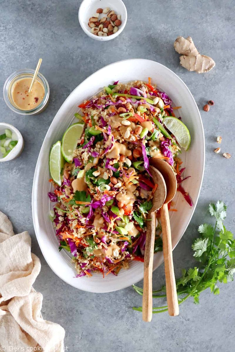 Thai Peanut Quinoa Bowls