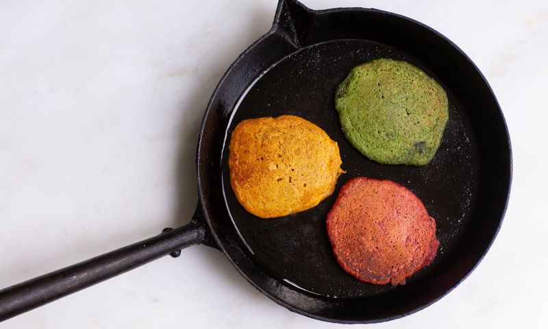 Rainbow Veggie Pancakes