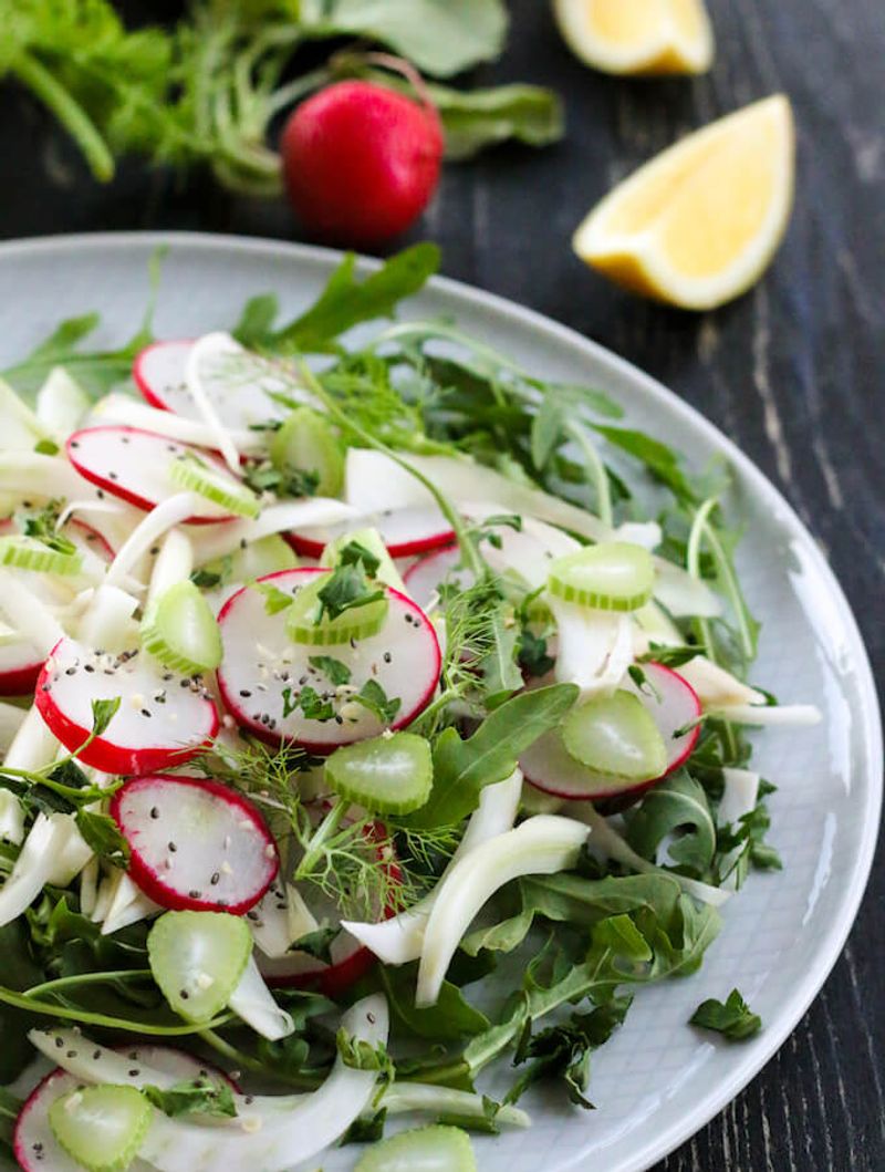 Shaved Fennel & Radish Slaw