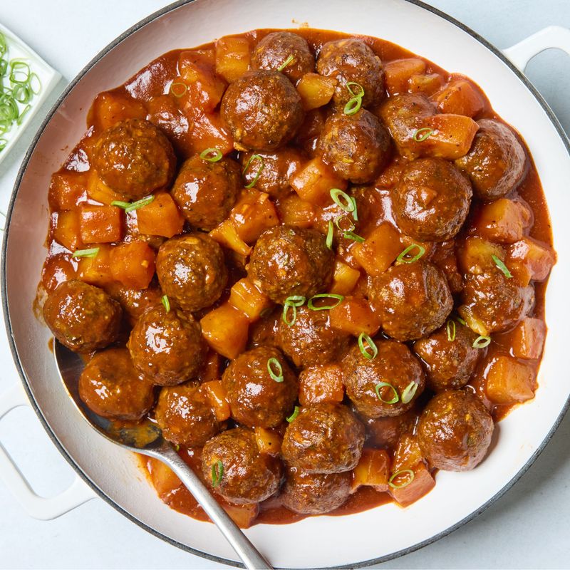 Pineapple BBQ Meatballs