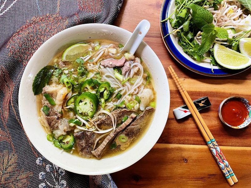 Vietnamese Pho With Aromatic Broth